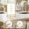 5x7 Acrylic Sign Holder Set of 24, Double-Sided Gold Picture Frame Display Stands, Clear Tabletop Menu & Flyer Holders, Vertical Desktop Sign Stand for Wedding, Event, Office & Retail Use
